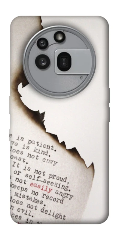 Чехол на Nothing Phone (3a) Pro Стихи фото 1 из 1