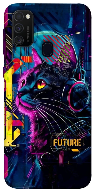 Чохол на Samsung Galaxy M30s / M21 Cyber Cat v2 фото 1 з 1