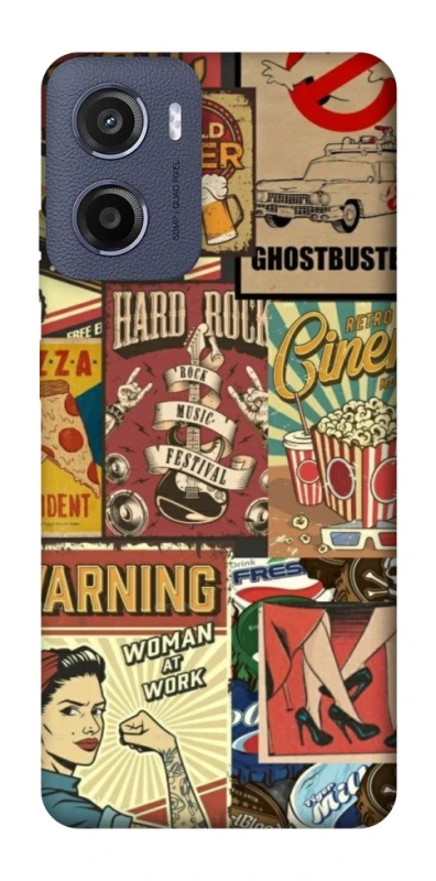 Чохол на Motorola Moto G05 Retro collage ver.2 фото 1 з 1