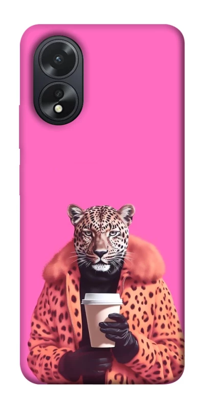 Чехол на Oppo A38 Леопард с кофе фото 1 из 1