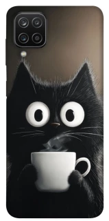 Чехол на Samsung Galaxy A12 morning cat фото 1 из 1