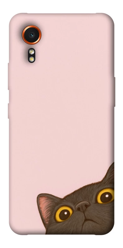 Чехол на Samsung Galaxy Xcover7 Peeping cat фото 1 Чехол на Samsung Galaxy Xcover7 Peeping cat фото 1 из 1