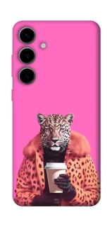Чехол на Samsung Galaxy S25 Леопард с кофе фото 1 из 1