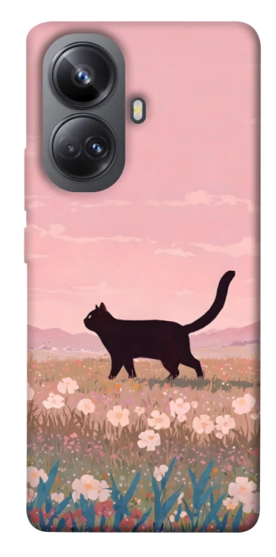 Чохол на Realme 10 Pro+ cat on a field фото 1 з 1