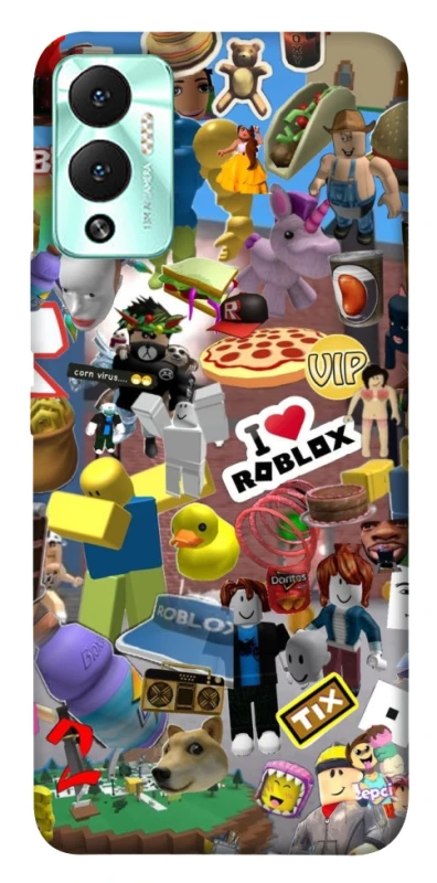 Чохол на Infinix Hot 12 Play Roblox collage ver.5 фото 1 з 1