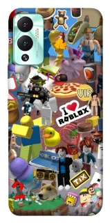 Чехол на Infinix Hot 12 Play Roblox collage ver.5 фото 1 из 1