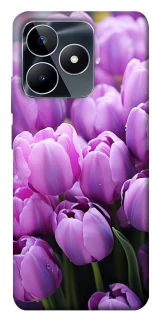 Чехол на Realme C53 Фиолетовые тюльпаны фото 1 из 1
