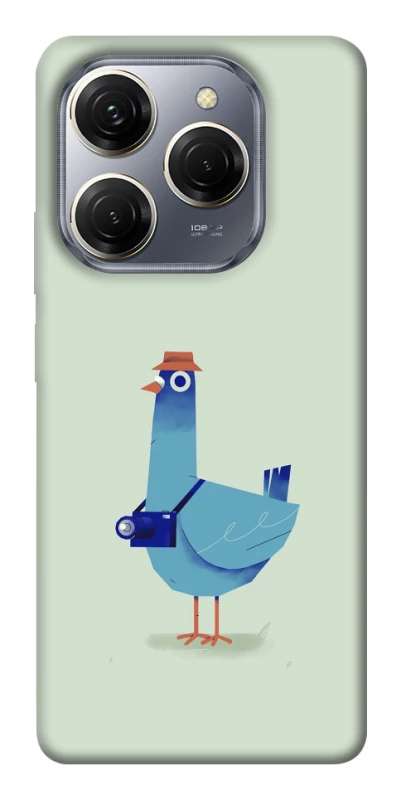 Чохол на TECNO Spark 20 Pro Голуб-детектив фото 1 з 1