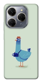 Чохол на TECNO Spark 20 Pro Голуб-детектив фото 1 з 1