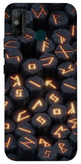 Чехол на TECNO Spark 6 Go Огненые руны фото 1 из 1