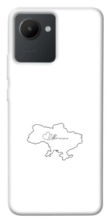 Чохол на Realme C30s Ukraine map фото 1 з 1