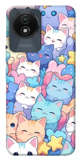 Чехол на Vivo Y02 Funny Kittens ver.3 фото 1 из 1