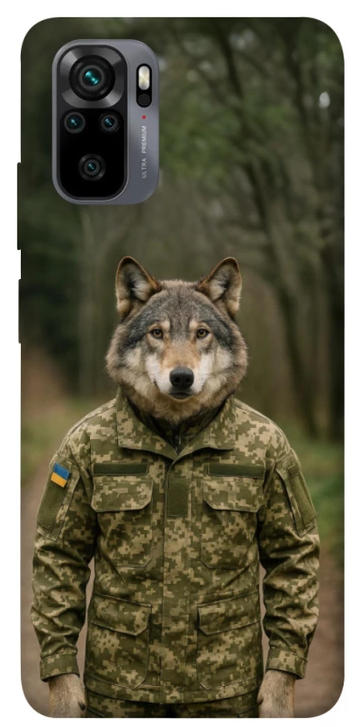 Чехол на Xiaomi Poco M5s Волк защитник фото 1 из 1