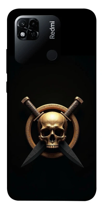 Чохол на Xiaomi Redmi 10A Golden Skull фото 1 з 1