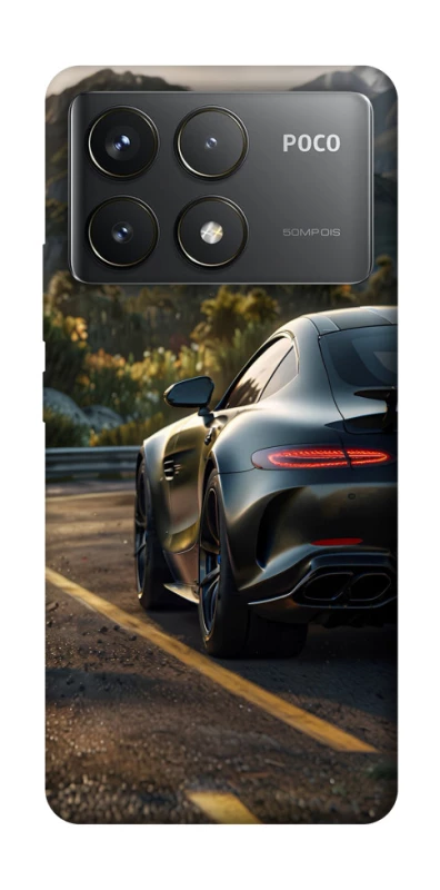 Чохол на Xiaomi Poco F6 Pro Car in the mountains фото 1 з 1