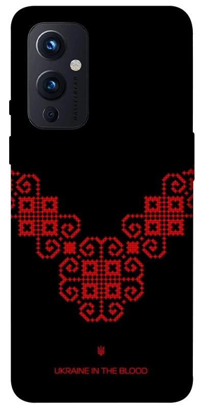 Чехол на OnePlus 9 Черно-красная вышиванка фото 1 из 1