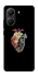 Чохол на Xiaomi Poco X7 Pro Heart with flowers фото 1 з 1