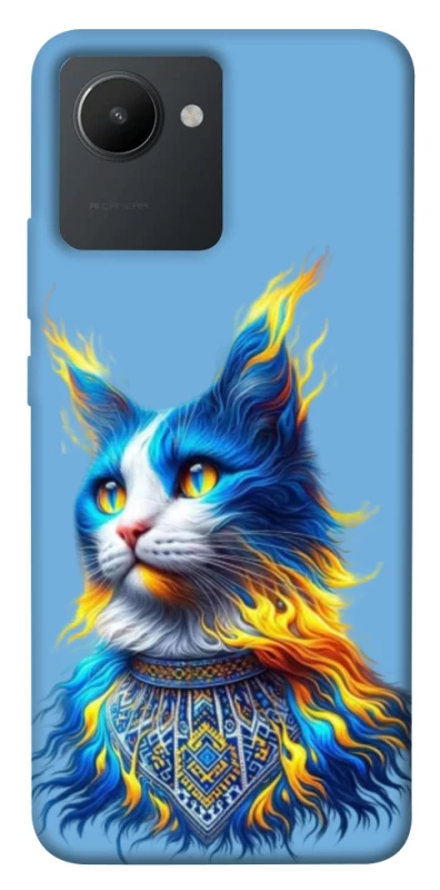 Чохол на Realme C30s Кіт патріот фото 1 з 1