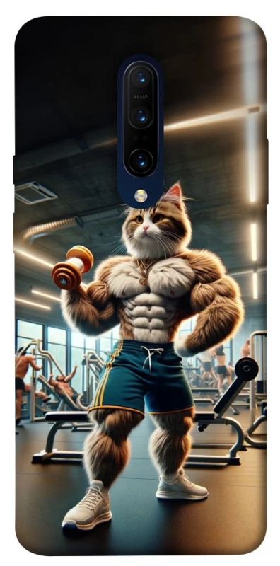 Чехол на OnePlus 7 Pro Качок кот фото 1 из 1