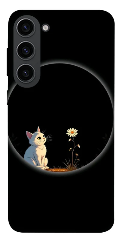 Чохол на Samsung Galaxy S23 Cat and flower фото 1 з 1