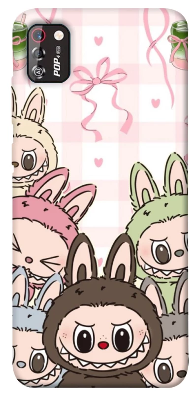 Чохол на TECNO POP 4 Pro All Labubu 2 фото 1 з 1