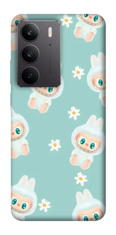 Чохол на Realme C75 Labubu Green фото 1 з 1