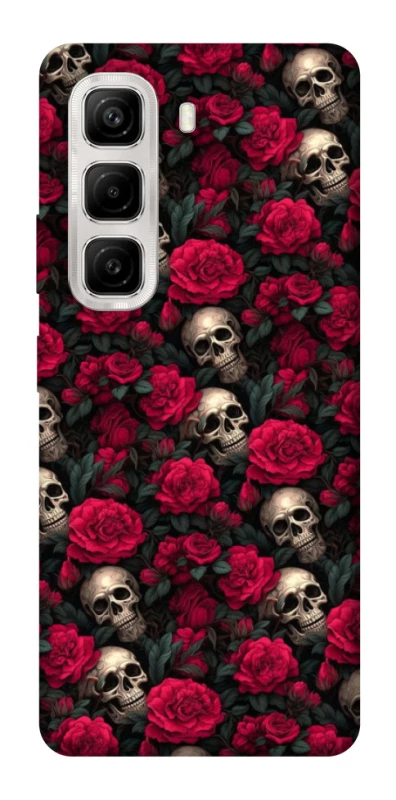 Чохол на Infinix Hot 50 4G Черепа та рози фото 1 з 1