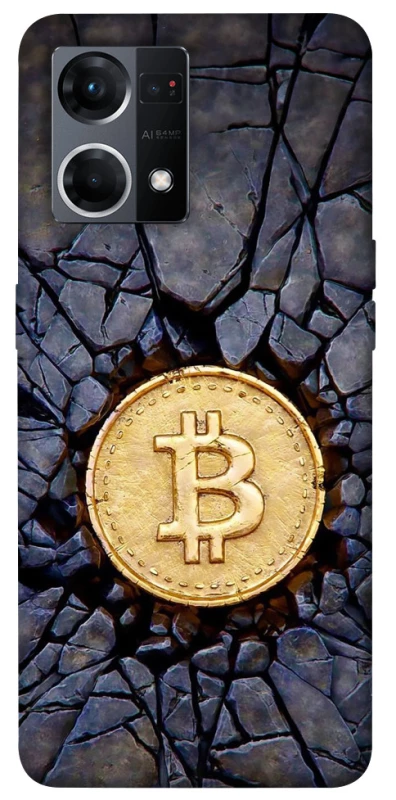 Чохол на Oppo Reno 7 4G Bitcoin cracks фото 1 з 1