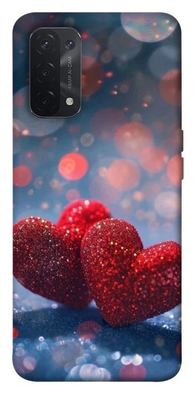 Чохол на Oppo A54 5G / A74 5G Red hearts фото 1 з 1