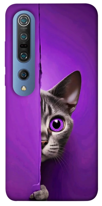 Чохол на Xiaomi Mi 10 / Mi 10 Pro Кіт-підглядач фото 1 з 1