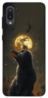 Чехол на Samsung Galaxy A02 Кот под луной v2 фото 1 из 1