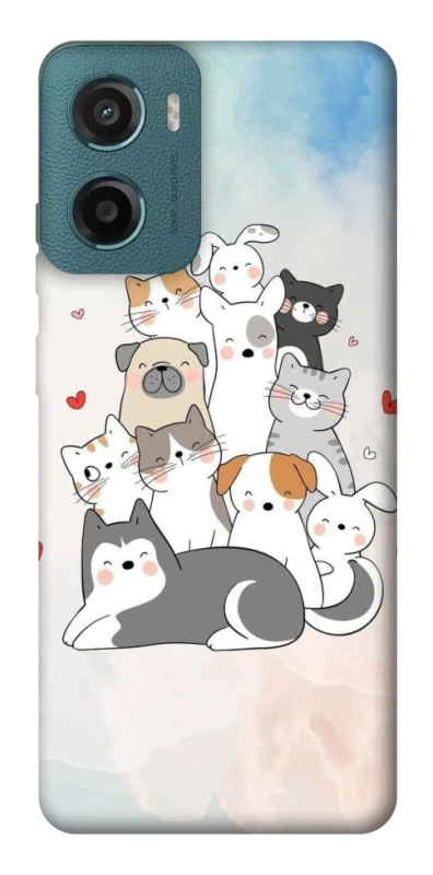 Чехол на Motorola Moto G06 Funny Pets ver.2 фото 1 из 1