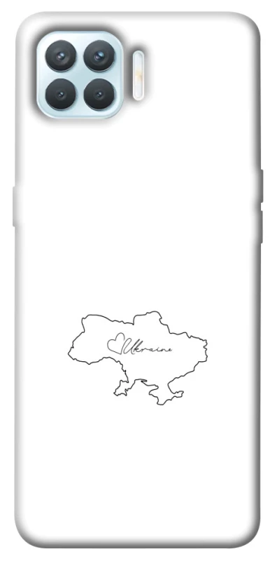 Чохол на Oppo F17 Pro Ukraine map фото 1 з 1