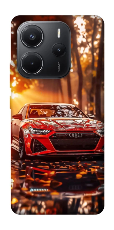 Чехол на Xiaomi Redmi Note 14 4G (Int. version) Audi at sunset фото 1 из 1
