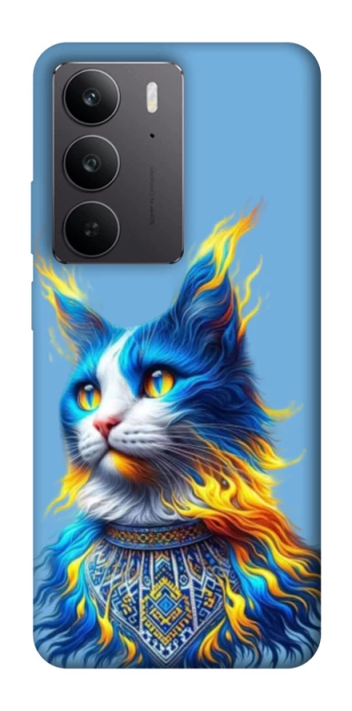 Чехол на Realme C75 Кот патриот фото 1 из 1