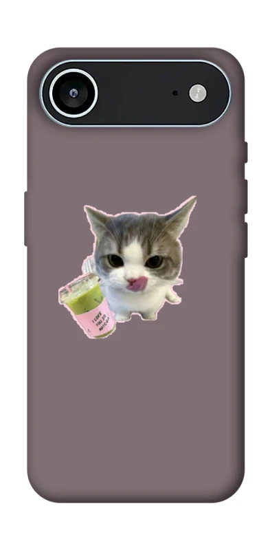 Чехол на Apple iPhone 17 Air (6.5") cat matcha фото 1 из 1