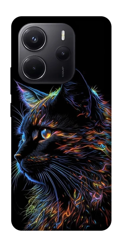 Чехол на Xiaomi Redmi Note 14 5G Черный кот фото 1 из 1