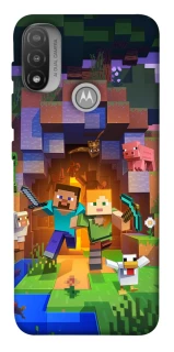 Чохол на Motorola Moto E20 Minecraft game фото 1 з 1