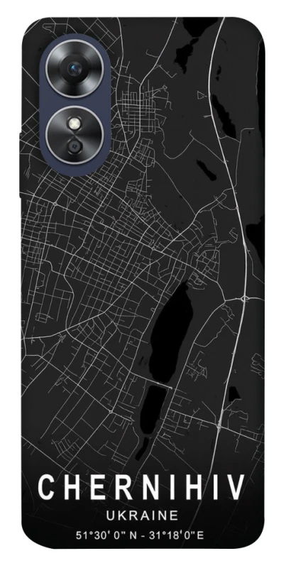 Чохол на Oppo A17 Chernihiv map фото 1 з 1