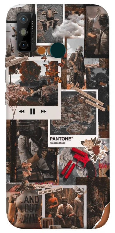 Чохол на TECNO Spark 6 Go PUBG Collage фото 1 з 1