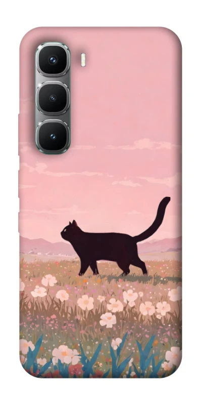 Чохол на Infinix Hot 60 Pro cat on a field фото 1 з 1