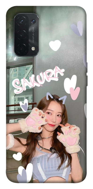 Чохол на Oppo A54 5G / A74 5G Sakura - LE SSERAFIM фото 1 з 1