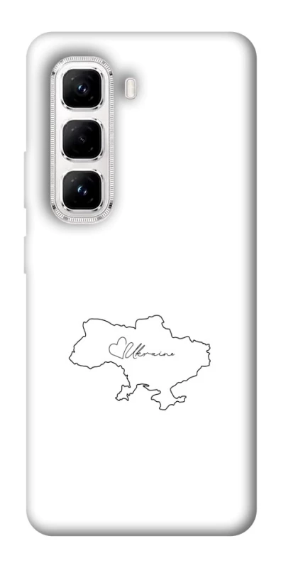 Чохол на Infinix Hot 50 Pro Ukraine map фото 1 з 1