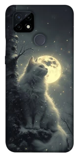 Чехол на Realme C21 Кот под луной фото 1 из 1