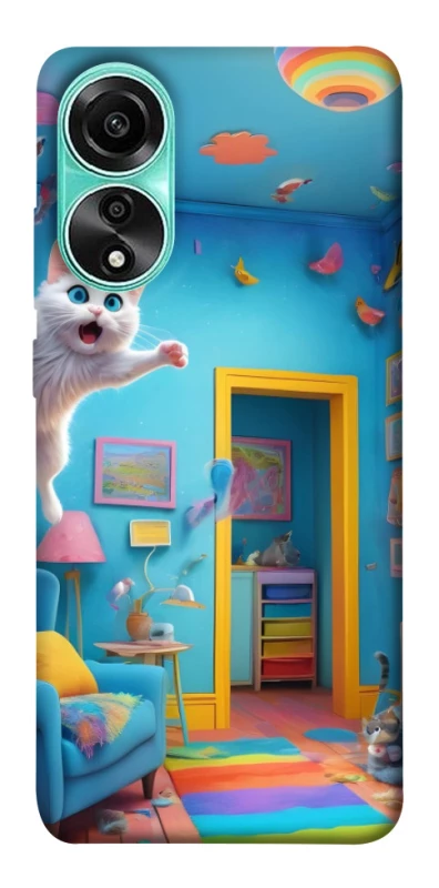 Чохол на Oppo A78 4G crazy cat фото 1 з 1