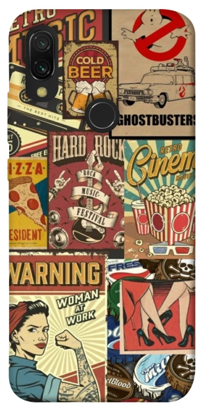 Чохол на Xiaomi Redmi 7 Retro collage ver.2 фото 1 з 1