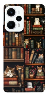 Чохол на Xiaomi Poco F5 / Note 12 Turbo Cats & Books фото 1 з 1