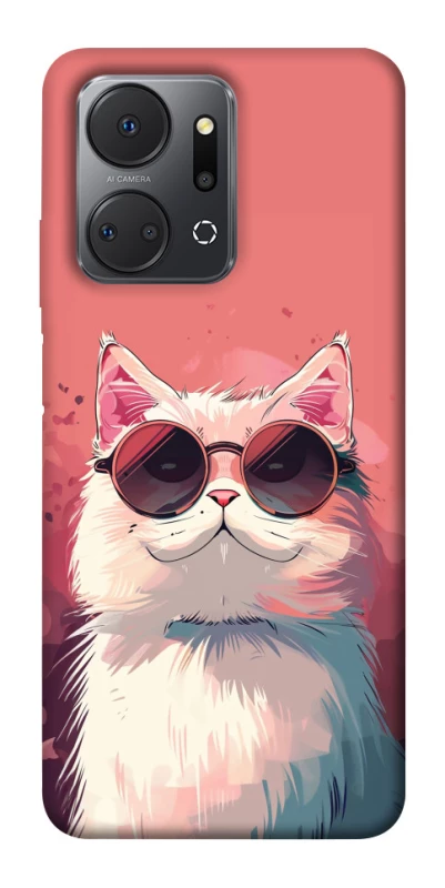 Чохол на Huawei Honor X7a Сat with glasses фото 1 з 1