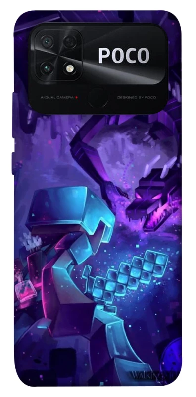 Чехол на Xiaomi Poco C40 Minecraft dragon фото 1 из 1