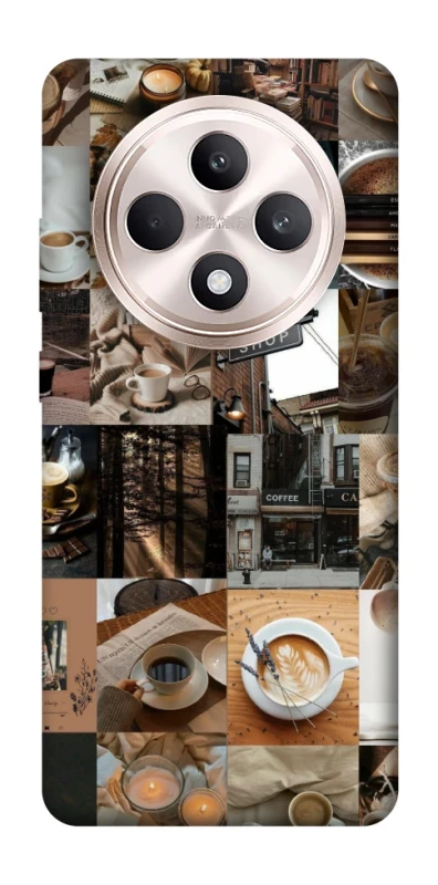 Чехол на Oppo Reno 12 F 4G/5G Coffee collage ver.3 фото 1 из 1